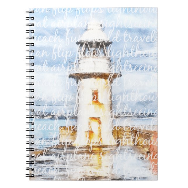 Nautical Lighthouse Notebook (Front)