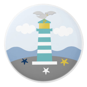 Nautical Lighthouse Nursery Drawer Pull Knob