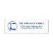 Nautical Lighthouse Ocean Waves Blue White Address