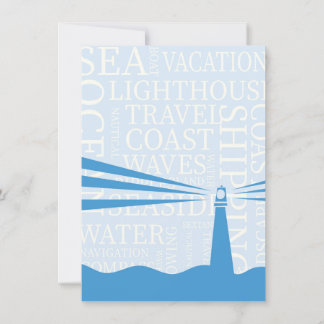 Nautical Lighthouse poster Invitation