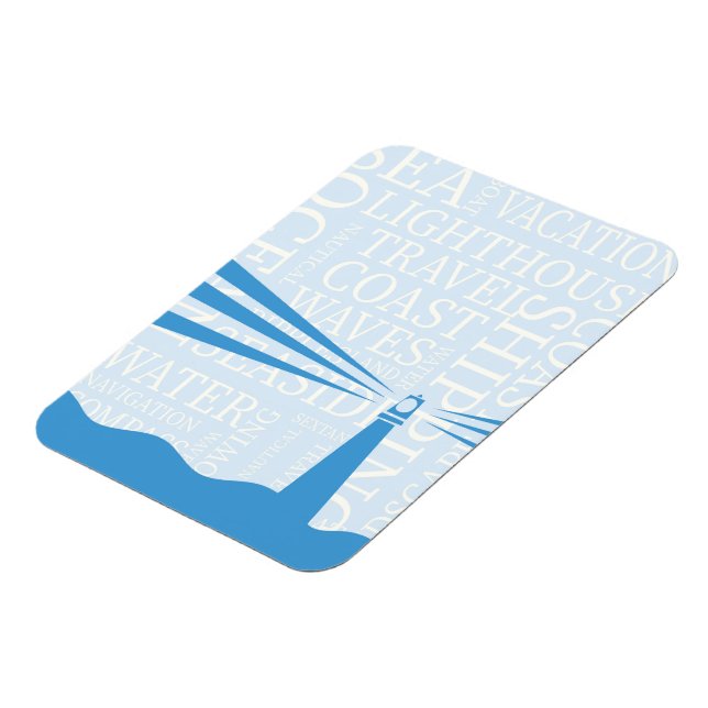 Nautical Lighthouse poster Magnet (Left Side)