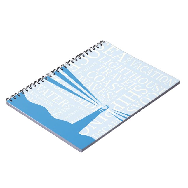 Nautical Lighthouse poster Notebook (Left Side)