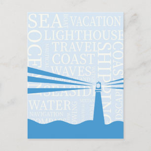 Nautical Lighthouse poster Postcard