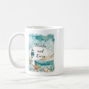 Nautical Lighthouse Wedding  Coffee Mug