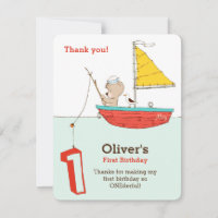 Nautical little sailor bear first birthday