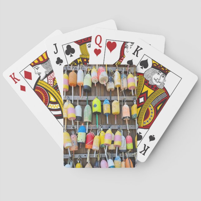 Nautical Lobster Pots Playing Cards (Back)