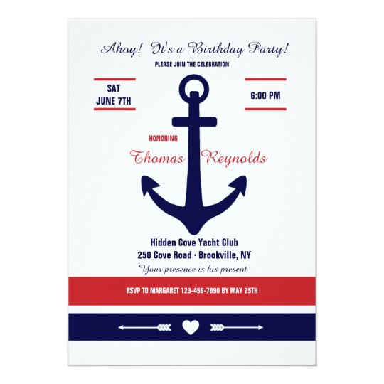 Nautical Love 2 Invitation