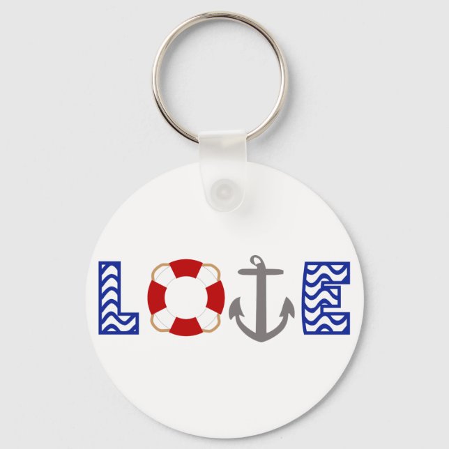 Nautical Love Keychain (Front)