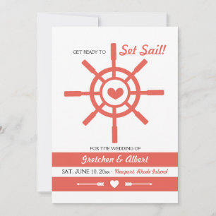 Nautical Love Save The Date Announcement