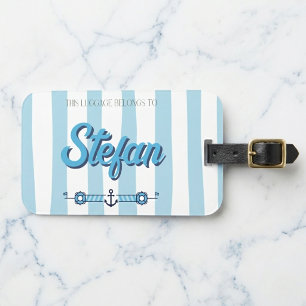 Nautical luggage tag