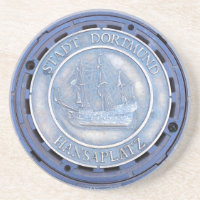 Nautical manhole cover german ship