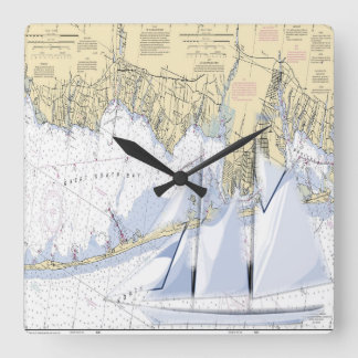 nautical Map of  Long island clock