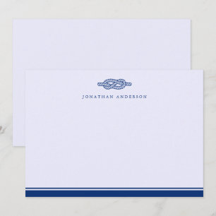 Nautical Maritime Navy Rope Correspondence Card