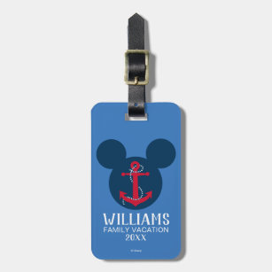 Nautical Mickey   Family Vacation Luggage Tag