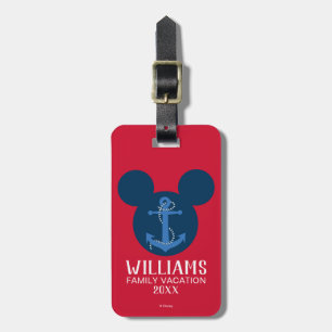 Nautical Mickey Family Vacation Luggage Tag