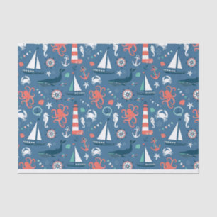 Nautical mini design Tissue Wrapping Tissue Paper