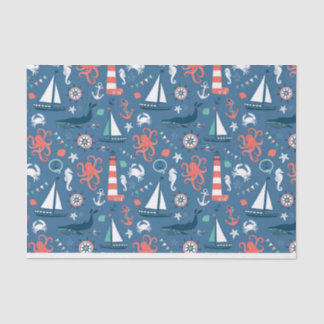 Nautical mini design Tissue Wrapping Tissue Paper