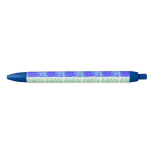 Nautical Modern Abstract Blue Ink Pen