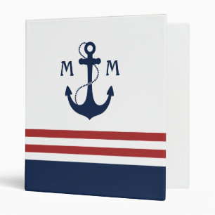 Nautical Monogram Binder