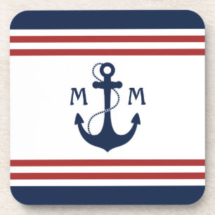 Nautical Monogram Coaster
