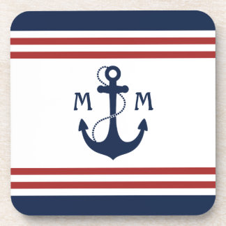 Nautical Monogram Coaster