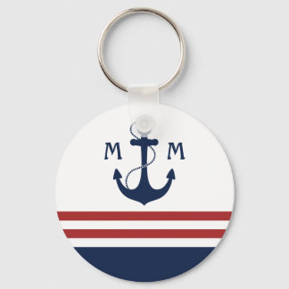 Nautical Monogram Keychain
