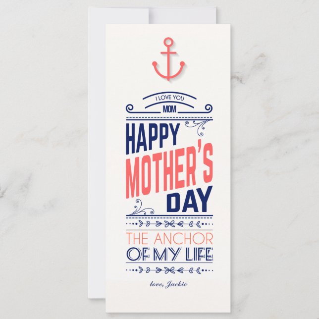Nautical Mother's Day Card (Front)