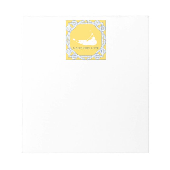 Nautical Nantucket Love Notepad (Front)