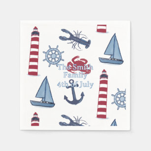 Nautical napkin