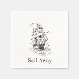 "Nautical Navigator" Paper Napkins