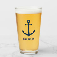Nautical Navy Anchor Custom Name Monogram