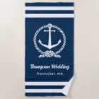 Nautical Navy Anchor Wedding Monogram