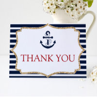 Nautical Navy Blue Anchor Boat Ocean Sea