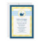 Nautical Navy Blue Yellow Whale Boy Baby Shower
