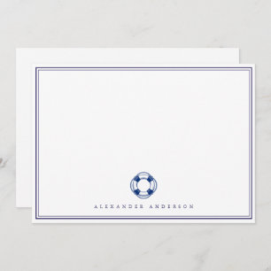 Nautical Navy Professional Double Border  Card