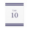 Nautical Navy Table Numbers