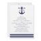 Nautical Navy Wedding Invitation