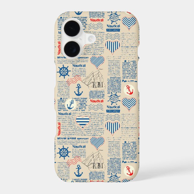 Nautical Newspaper Pattern (Back)
