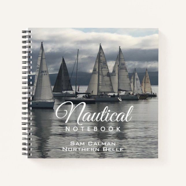 Nautical Notebook with Owner's Name (Front)