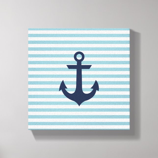Nautical nursery anchor canvas (Front)