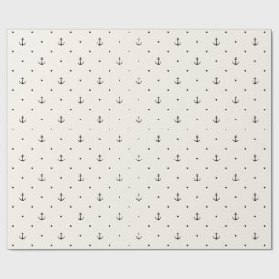 Nautical Ocean Anchor Gift Wrapping Paper