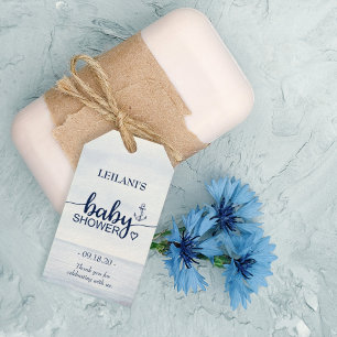 Nautical Ocean Baby Shower Thank You Gift Tags