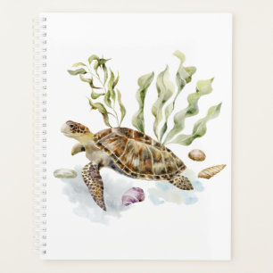 Nautical Ocean Beach Turtle Clownfish Planner