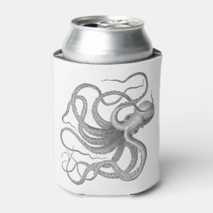 Nautical octopus kraken vintage steampunk antique can cooler