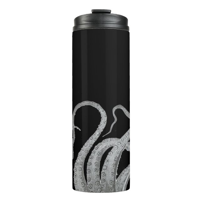 Nautical octopus tentacles vintage kraken steampun thermal tumbler (Front)