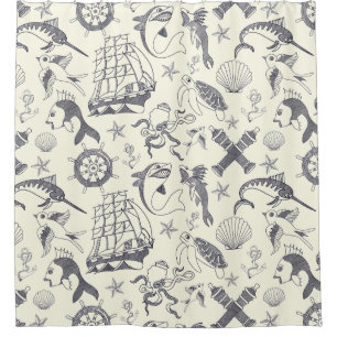 Nautical Old Sailor Tattoos Patterned