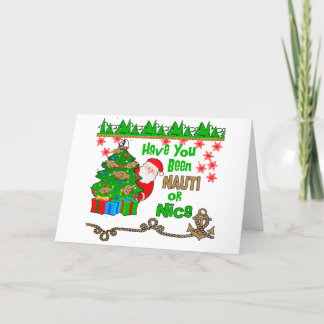 Nautical or Nice this Christmas Holiday Card