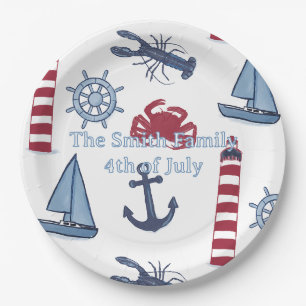 Nautical  paper plate