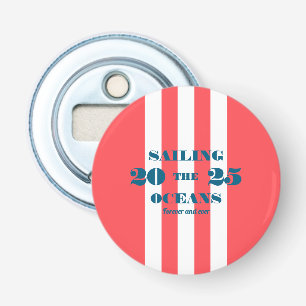 Nautical Party Button Bottle Opener