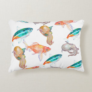Nautical pattern accent pillow